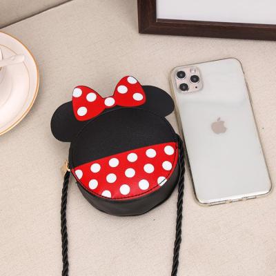 China Red Princess Accessories Mini Coin Purse Handbags Cute Girls PU Leather Messenger Bag Cartoon Shoulder Bags Portable Lovely Children for sale