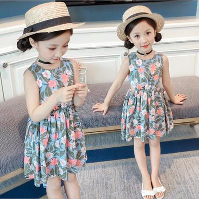 China New 2018 summer casual style dress breathable girl dress for girls clothes for sale