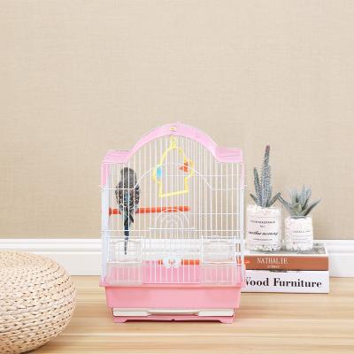 China Custom Wholesale Breathable Iron Wire Large Bird Cage Breeding Cages For Birds for sale