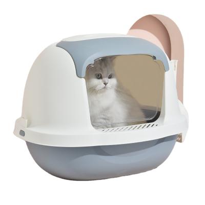 China Cat Sandbox Large Space Closed Anti-Splash Viable Hot Selling Drawer Style Fully Enclosed Cat Litter Box Pet Toilet for sale