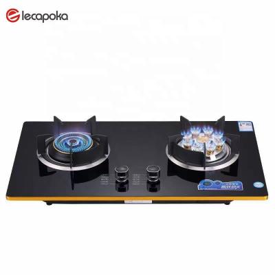 China Hotel Kitchen Tabletop Gas Stove Stand Up Standard Double Burner Gas Stove Wholesale Custom Gas Stove for sale