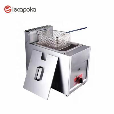 China 6L hotels cooked chicken machine commercial deep fryer chicken lpg gas deep fryer for sale