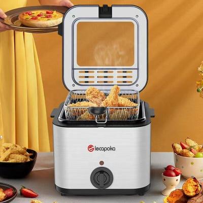 China Hotel 2.5L Stainless Steel Household Oil Shallower Porcelain Electric Air Fryer for sale