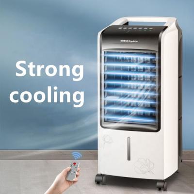 China Energy indicating factory price evoparative home air conditioner plastic standing water cooler portable air coolers fan with ice pack for sale