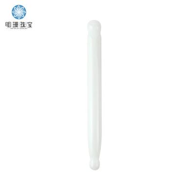 China OEM New Design Stone Natural White Gua Sha Facial Stone Massager Stick Scraping Tools For Face for sale