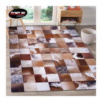 China Decorate Carpet Oriental American Large Floor Blanket Luxury Weavers Style Carpet, Living Room Cowhide Carpet for sale