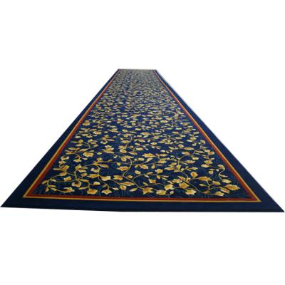 China Decorate Handcrafted Durable Wool And Top Quality Washable Polyester Carpet Runners for sale