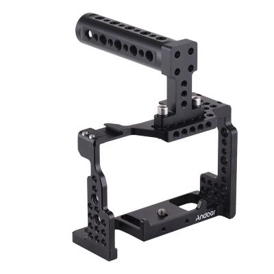 China Camera Cage + Video Film Making Kit Top Stabilizer Grip Aluminum Alloy with Cold Shoe Mount for Sony A7II/A7III/A7SII/A7 D6319 for sale