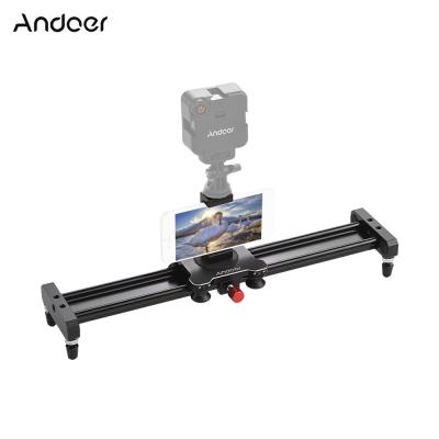 China 40cm/15.7inch Aluminum Alloy Video Camera Slider Track Rail Stabilizer with Phone Tripod Mount D5232 for sale