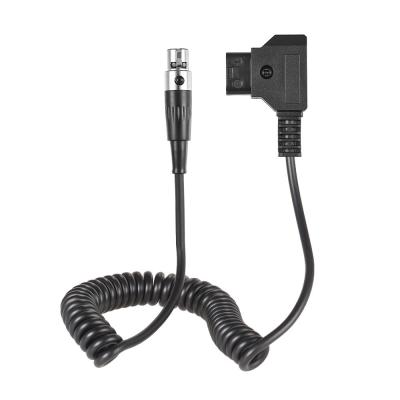 China D-Tap Male to MINI XLR (Hail) 4 Pin Cable Coiled Cord D5179-2 for sale