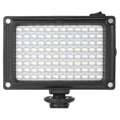 China AD-96 Mini Portable 5500K/3200K CRI85 On-Camera LED Visual Fill Light Panel with White Orange Filters for DSLR Camera D4068 for sale