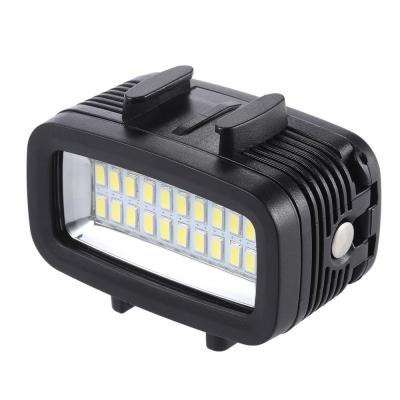 China 700LM LED Illumination Diving Visual Fill Light Lamp Waterproof 40M Built-in Rechargeable 1900mAh Battery with Diffuser for GoPro D3849 for sale