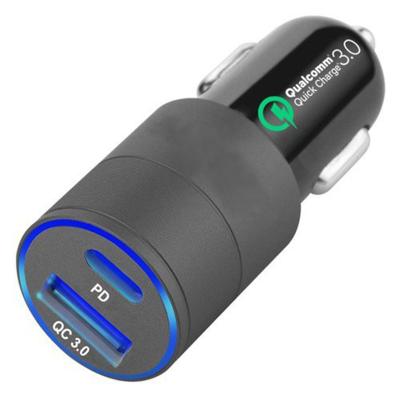 China 36W QC3.0 PD 5V 3A Dual Port USB C Car Fast Charging Charger for sale