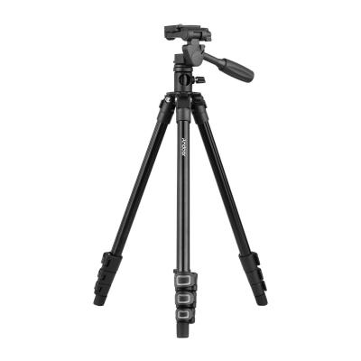 China Q160HA Professional Video Tripod Horizontal Mount Heavy Duty Camera Tripod with 3Way Pan and Tilt Head for DSLR Cameras Camcorders 5 Kg for sale