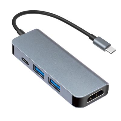 China 4 In 1 USB Hub PD Charging HD USB 3.0 PD 2.0 Converter CD105 USB-C Hub 4 Type In-1 Adapter for sale