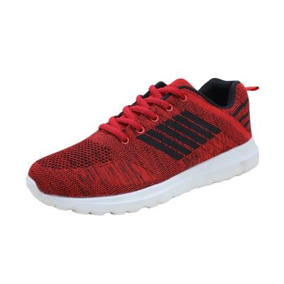 China Fashion Trend Wholesale Soft EVA Sole Breathable Mesh Lace Up Mens Red Style Comfortable Walking Fashion Sports Casual Sneakers Shoes Men for sale