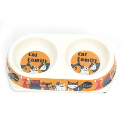 China  				Environmental Friendly Fashion Design Double Bio Bamboo Fiber Pet Bowl 	         for sale