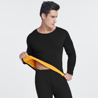 China Suits Antibacterial Antibacterial Soft In-stock O Neck Polyester Thermal Underwear For Men for sale