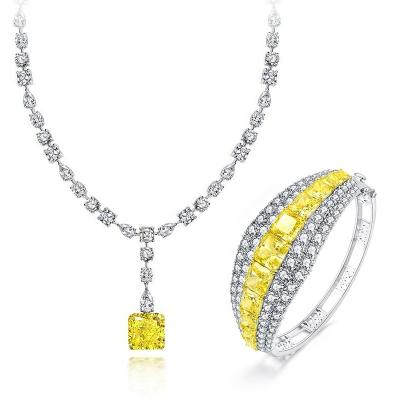 China CLASSIC high quality cheap brand stone Dubai yellow gold plated necklace bracelet pendant jewelry set for sale