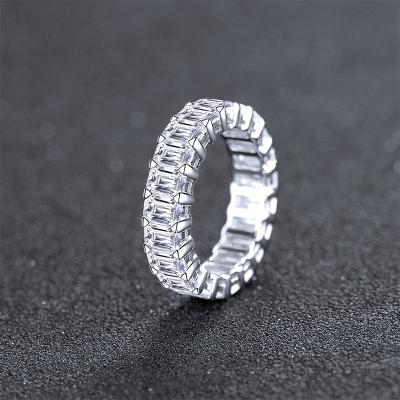 China Hailer moissanite ring CLASSIC high quality gold plated moissanite tennis ring for sale