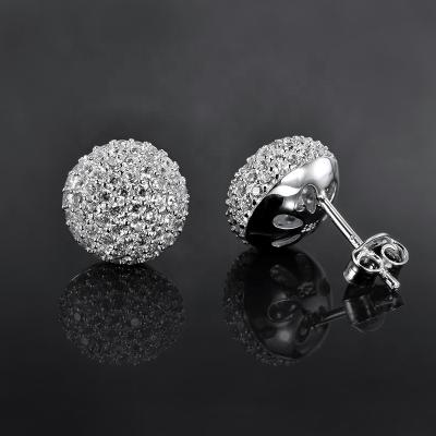 China Cute Color D Moissanite Diamond Earring Stud of 925 Sterling Silver Screw Back Vvs for sale