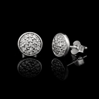 China Wholesale Price 0.5 Hailer Cute Gems 0.6 Gold 1.0ct 925 Silver Plated Small Moissanite Stud Earrings for sale