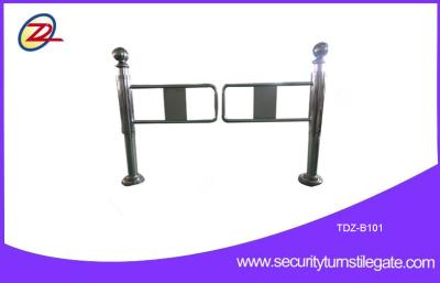 China Manual single Entrance supermarket  Entrance Turnstiles Swing Barrier Gate for sale