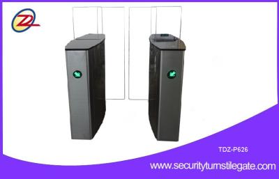 China Pedestrian Security Turnstiles flap barrier gate for airport passenger terminal for sale