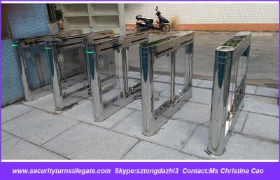 China Pedestrian Building Entrance Automatic Barrier Gates 550mm - 850mm Channel Width for sale