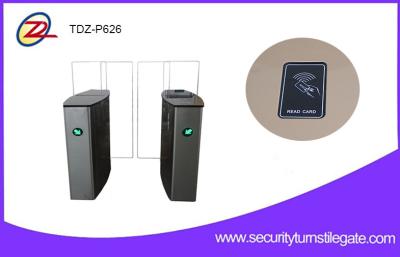 China Glass Full Height Security Turnstiles Sliding Barrier Gate For Commercial Building for sale