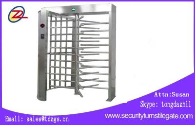 China Remote Control Full Height Turnstile Stainless Steel Single Lane Type CE Approved for sale