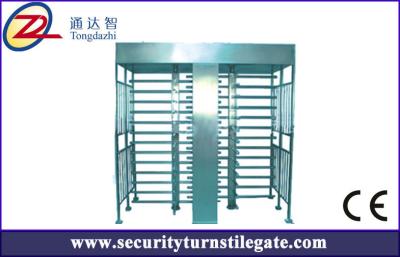 China Access control Double Turnstile Full Height for stadium , 30 person / min for sale