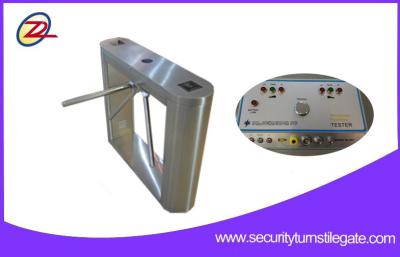 China Pedestrian Tripod Turnstile Door Access System with ESD Tester for sale