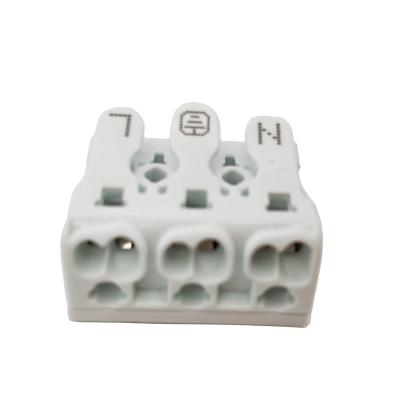 China 2.54mm Pitch Wire Hook Connector KB18 Cable 3 Pole Push Button Wire Common Connector KB18-3 for sale