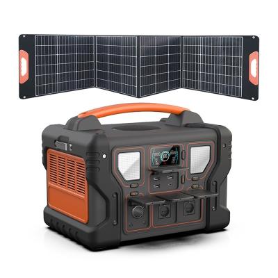 China High Quality Portable Backup Camping 700w Generator Charger Power Source Cordless Backup Lithium Ion Battery Pack Solar Power Station for sale