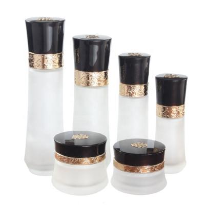 China Custom 120ml100ml60ml40ml50g30g cream bottles jar sets for cream lotion with pump cream cosmetic packaging bottle sets for sale