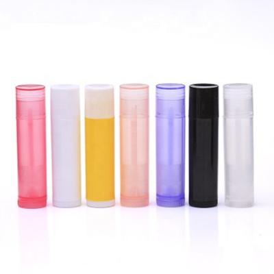 China Cheap and sell lip balm packaging 5ml clear white black plastic pp lipstick tube packaging/lip balm lipstick/empty lip gloss container wholesale for sale