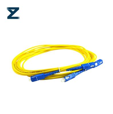 China High Quality FTTH Single Mode Duplex SC APC Single Mode Fiber Optic Patch Cord Simplex for sale