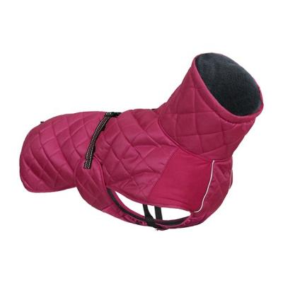 China Asmpet Y2025H Viable Hot Pink Dog Coat Heavy Duty Warm Winter Dog Clothes With Harness For Dogs for sale