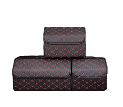 China XMB Luxury Auto Multifunctional Boot Storage Box Foldable Car Trunk Organizer for sale