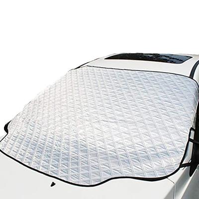 China Water Resistant Car Windshield Snow Cover, Frost Ice Windshield Covers With Magnetic Edges, 4 Layers Thick Snow Protector for sale