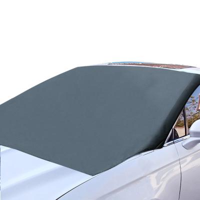 China Manufacturer Customized Foldable Waterproof Magnetic Windshield Car Sunshade Printed By Snowmaking Logo for sale