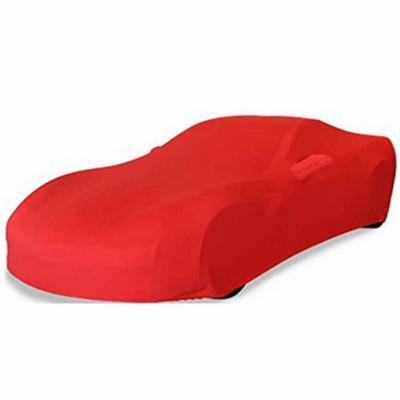 China Custom Logo Dustproof Full Spandex Washable Anti-Wrinkle Car Cover Soft Stretch Elastic Interior Car Covers for sale