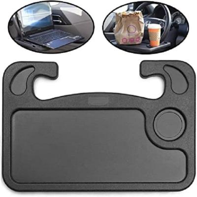 China Interior Car Use Steering Wheel Desk Laptop Table Tray Double Side Car Study Tray Easy Convertible Portable Car Desk For Dining Drinking for sale