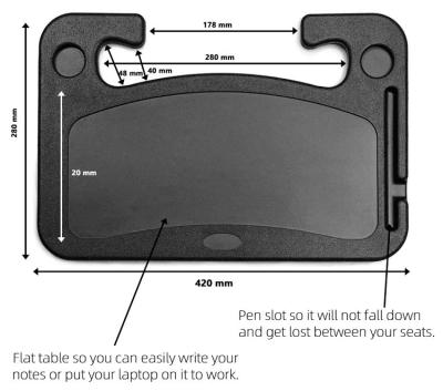 China New Car Steering Wheel Laptop Desk Portable Car Table Laptop Desk Large Dinner Steering Wheel Convertible Map Dish for sale