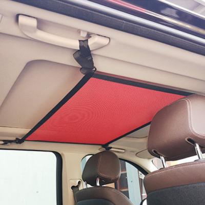 China Good Use New Arrival Reusable Car Storage Organizer Mesh Bag Black Vehicle Ceiling Pocket Cargo Net Car Accessories Car Seat Storage Mesh for sale