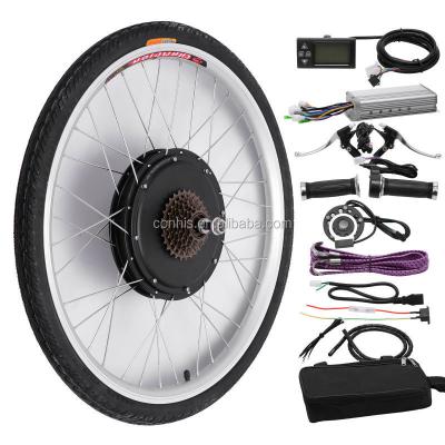 China Wholesale Aluminum Alloy 36V 250-350W Rear Bike Electric Bike Hub Motor Ebike Conversion Kit With 26 Inch LCD Display for sale