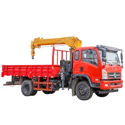 China TRUCK CRANE Truck Crane Mounted Telescoping Hydraulic Boom Crane With 6.3 Ton Boom Truck Crane for sale