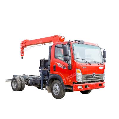 China TRUCK CRANE Truck Crane Mounted Telescoping Hydraulic Boom Crane With 3.2 Ton Boom Truck Crane for sale