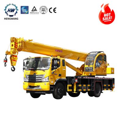 China TRUCK CRANE Hydraulic Construction Mobile Truck with Crane Truck Crane 12 Ton Truck With Crane for sale